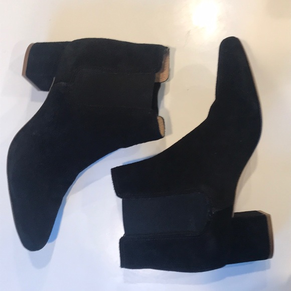 Madewell Walker Chelsea Boots Black Suede VGUC 9.5 - Picture 4 of 8